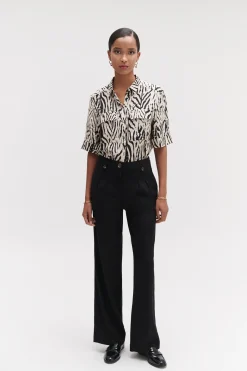 Pantalon Porter Noir Femme*CAROLL Discount