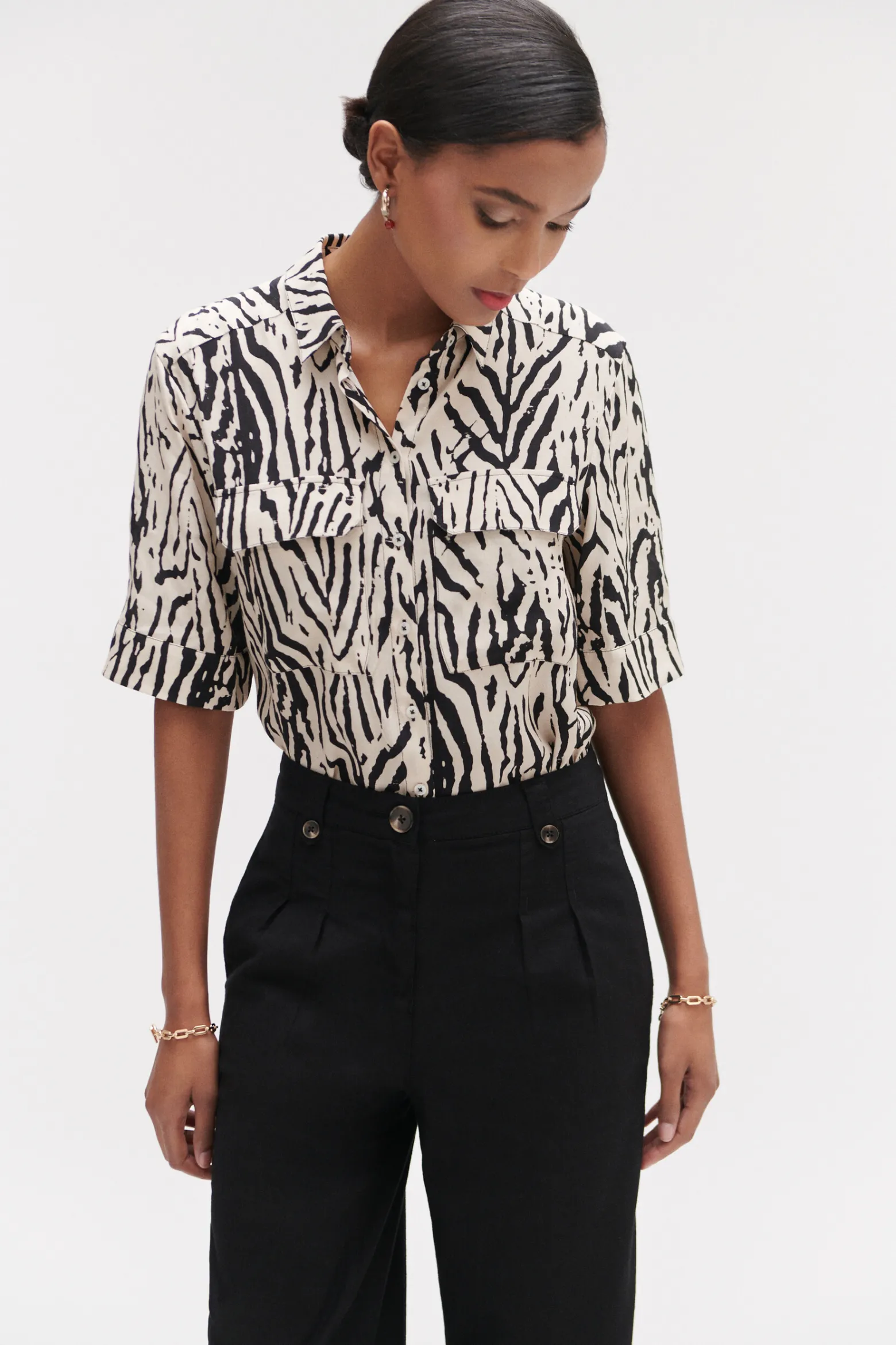 Pantalon Porter Noir Femme*CAROLL Discount
