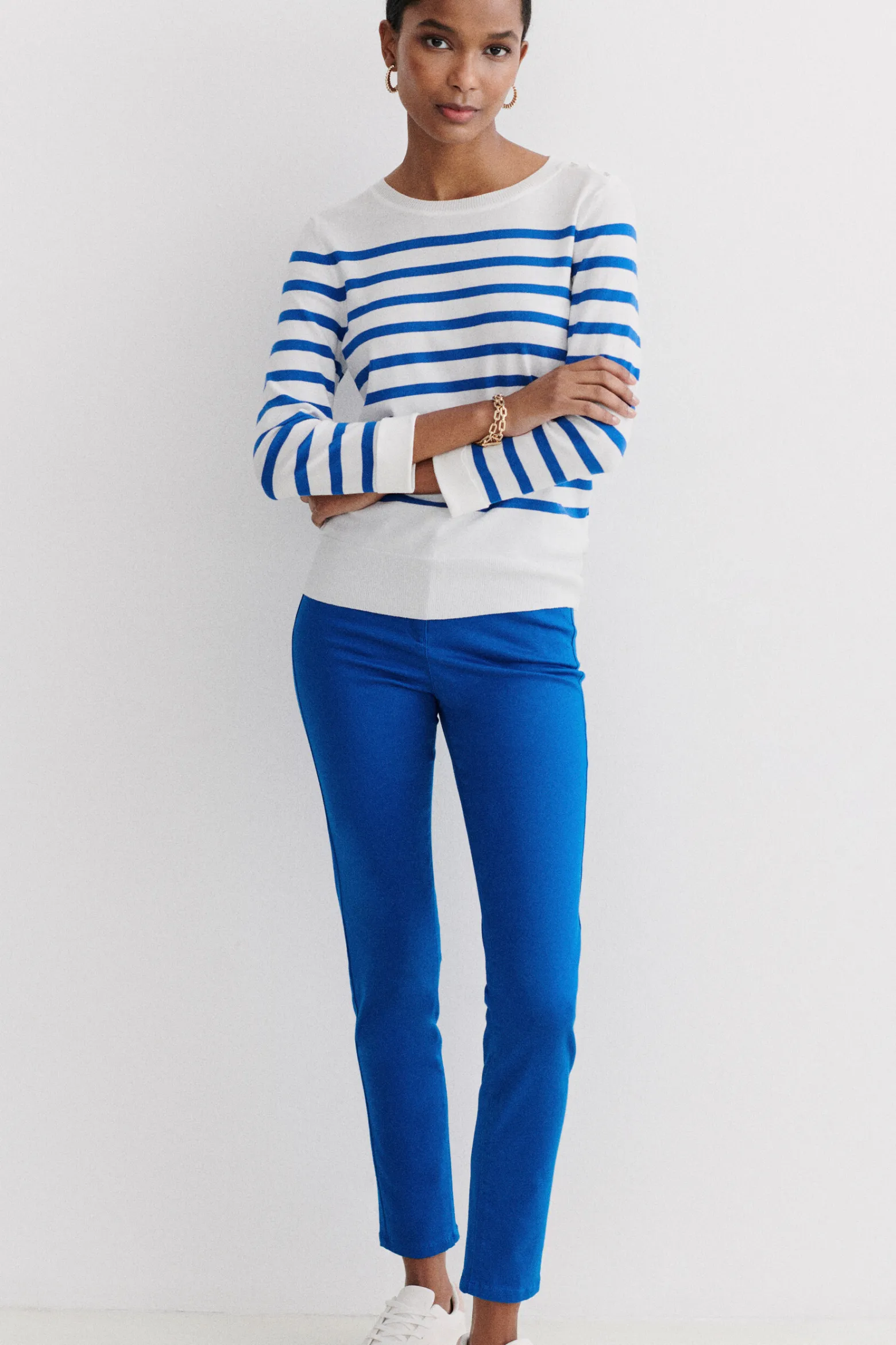 Pantalon Tony B Bleu Electrique Femme*CAROLL Online