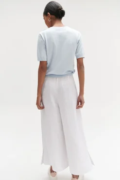 Pantalon Valvano Jupe-Culotte 100% Lin Femme*CAROLL Outlet