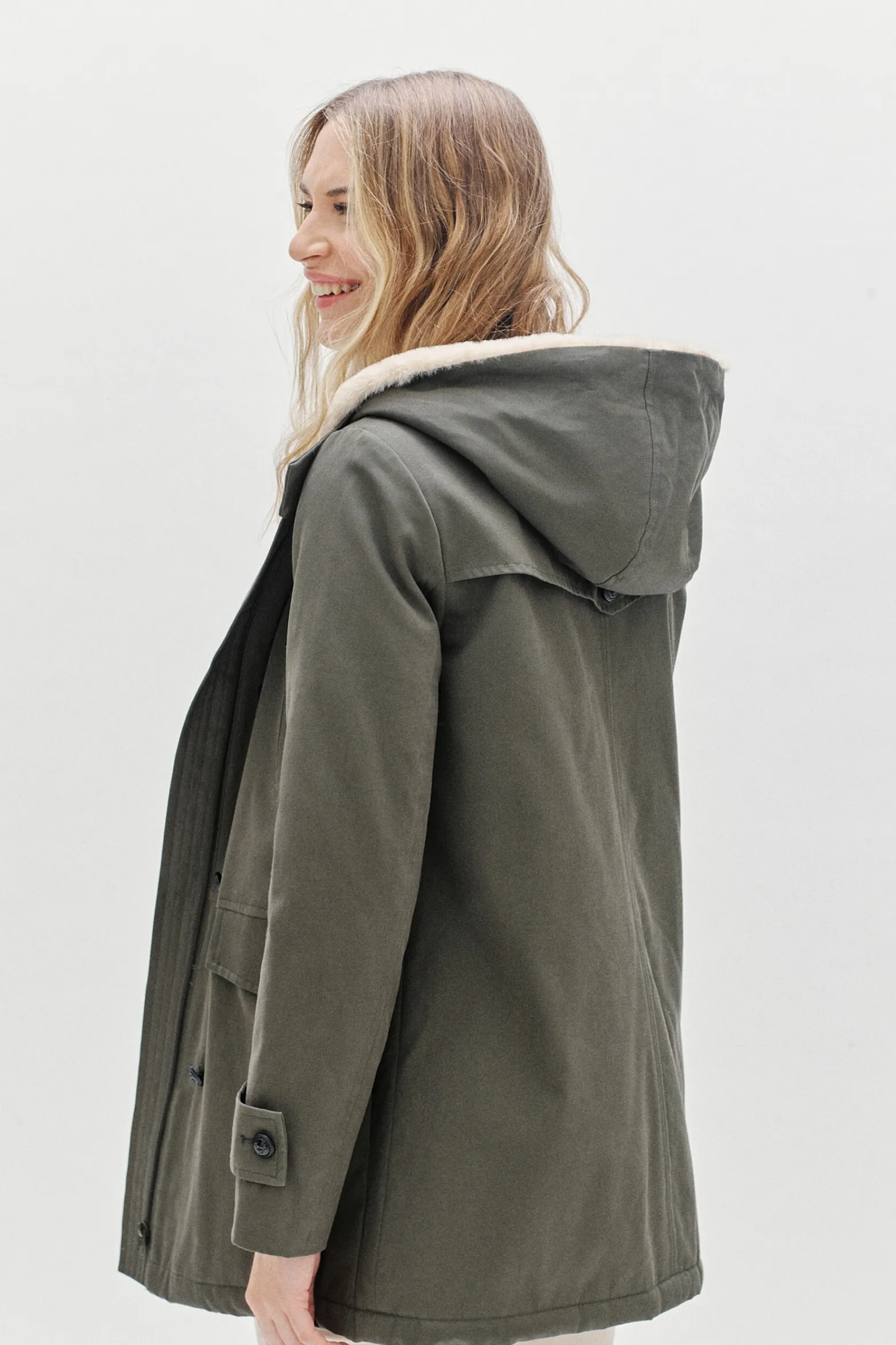 Parka Electra Vert Kaki Femme*CAROLL Store