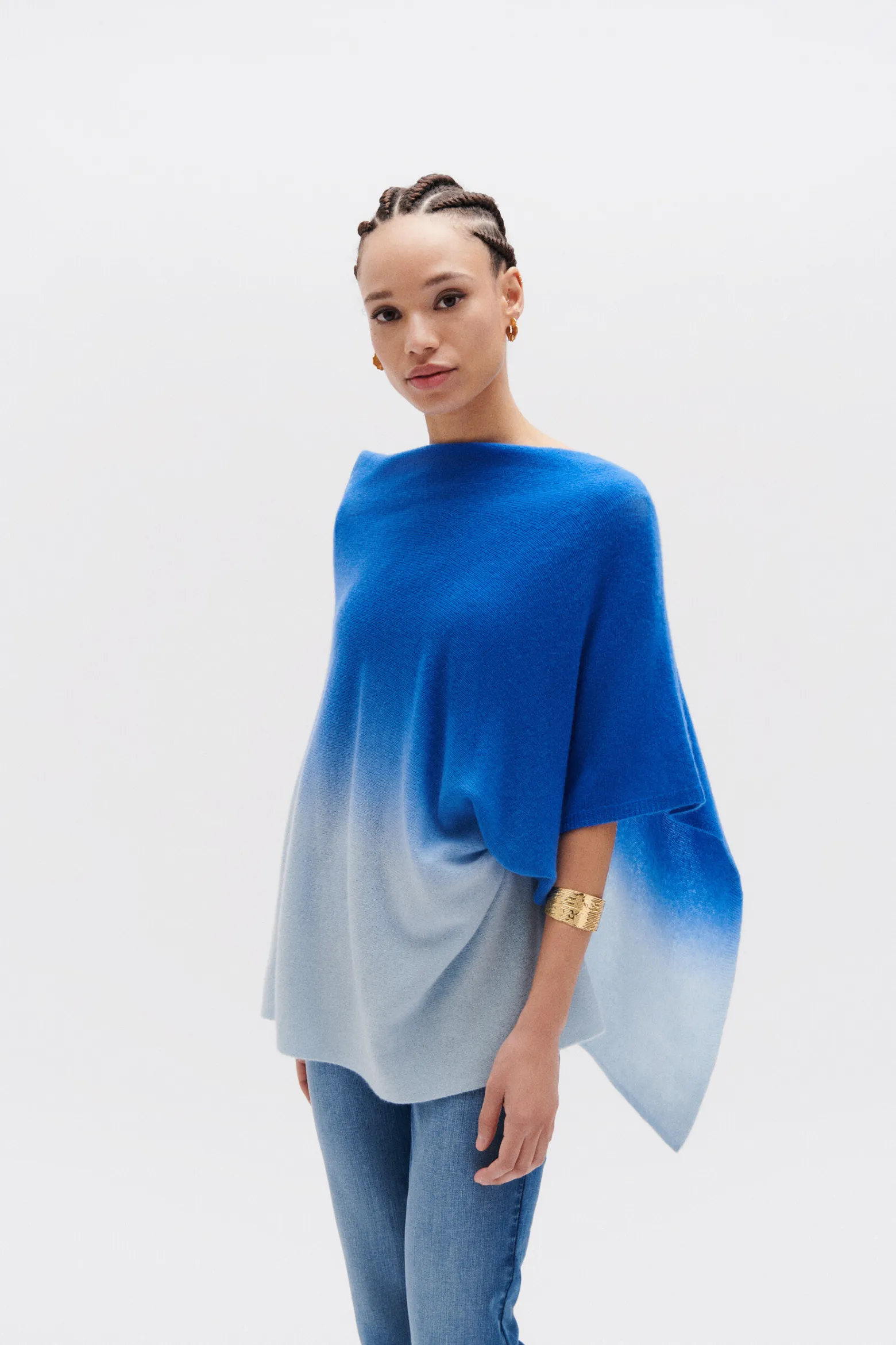 Poncho Baltidye Bleu Femme*CAROLL Clearance