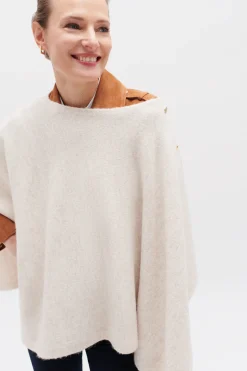 Poncho Lisa B Beige Femme*CAROLL Cheap