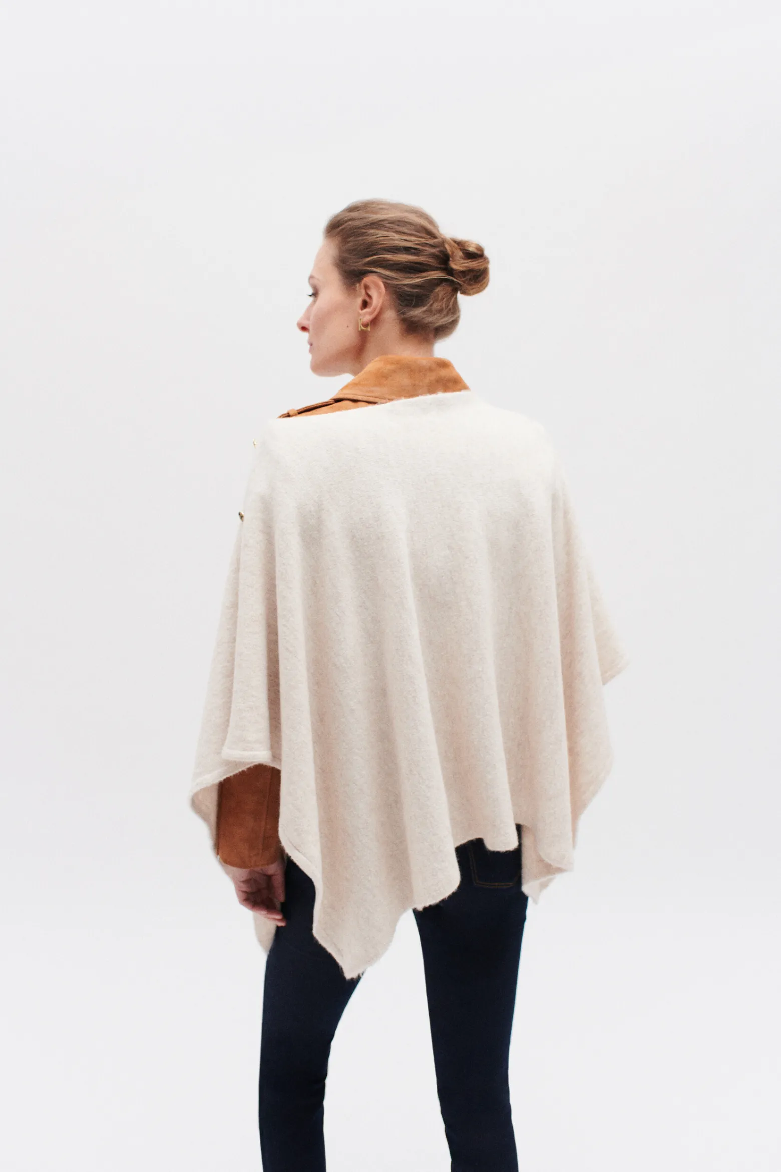 Poncho Lisa B Beige Femme*CAROLL Cheap
