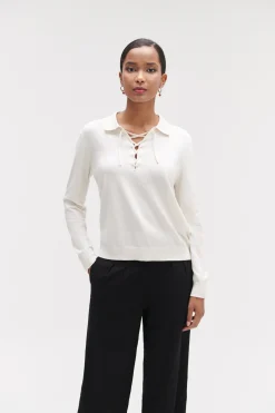 Pull Arthur Col Polo Lace Femme*CAROLL Discount