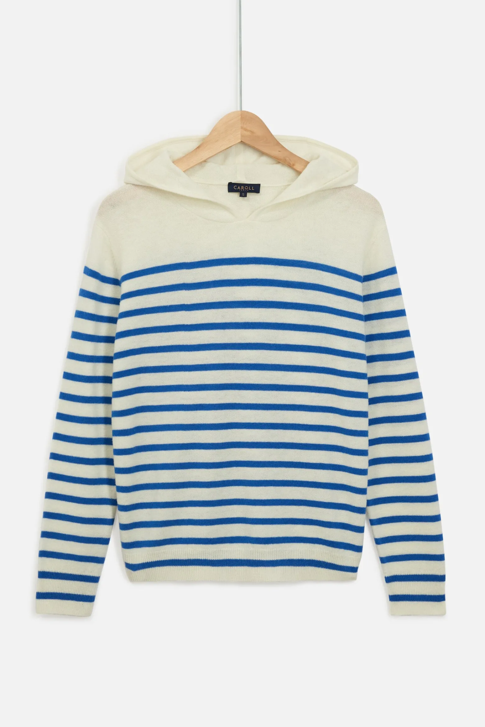 Pull Capuche Leana Bleu Electrique Femme*CAROLL Cheap