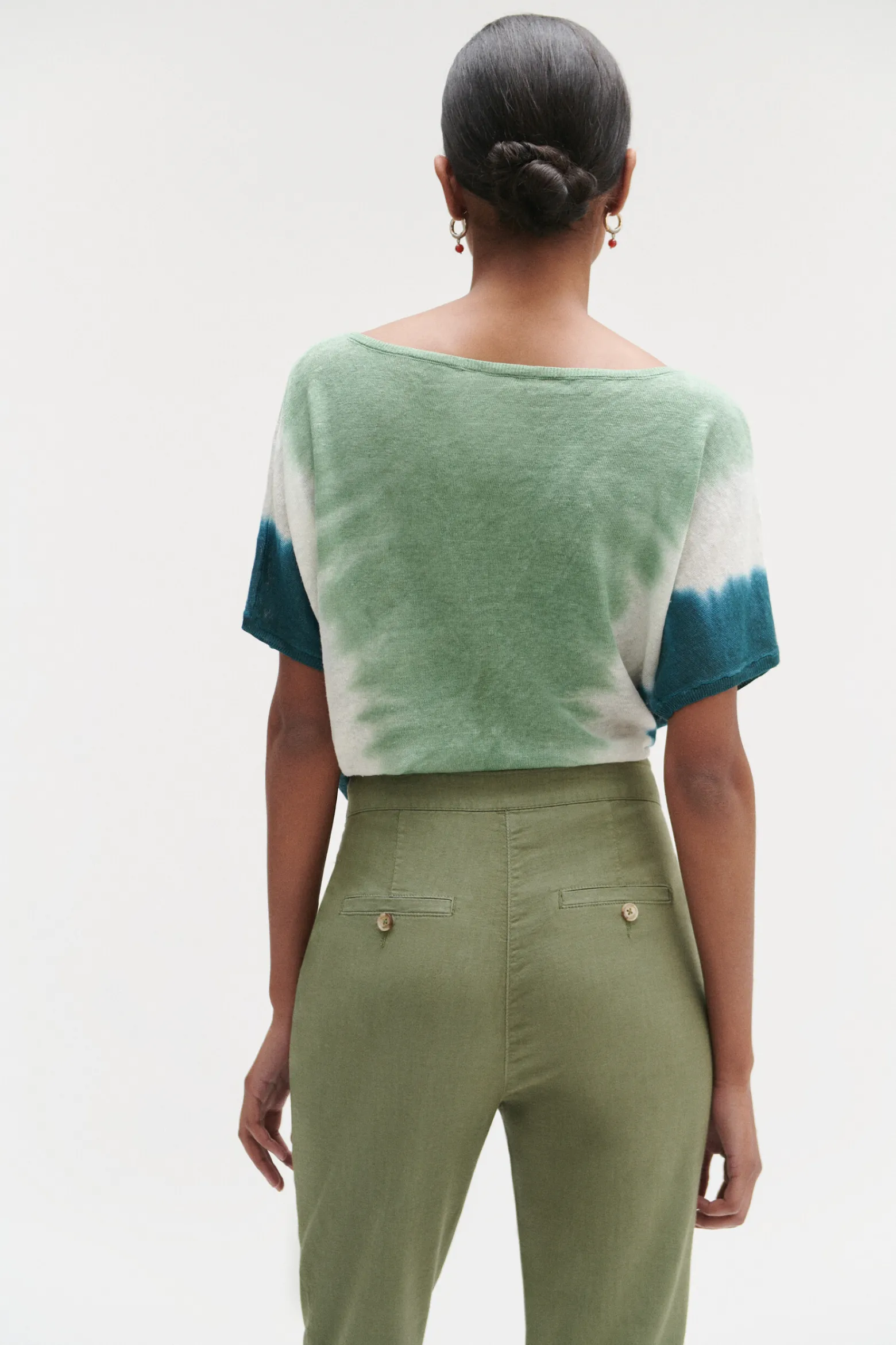 Pull Elio 100% Lin A Manches Courtes Femme*CAROLL Flash Sale