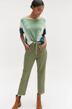 Pull Elio 100% Lin A Manches Courtes Femme*CAROLL Flash Sale
