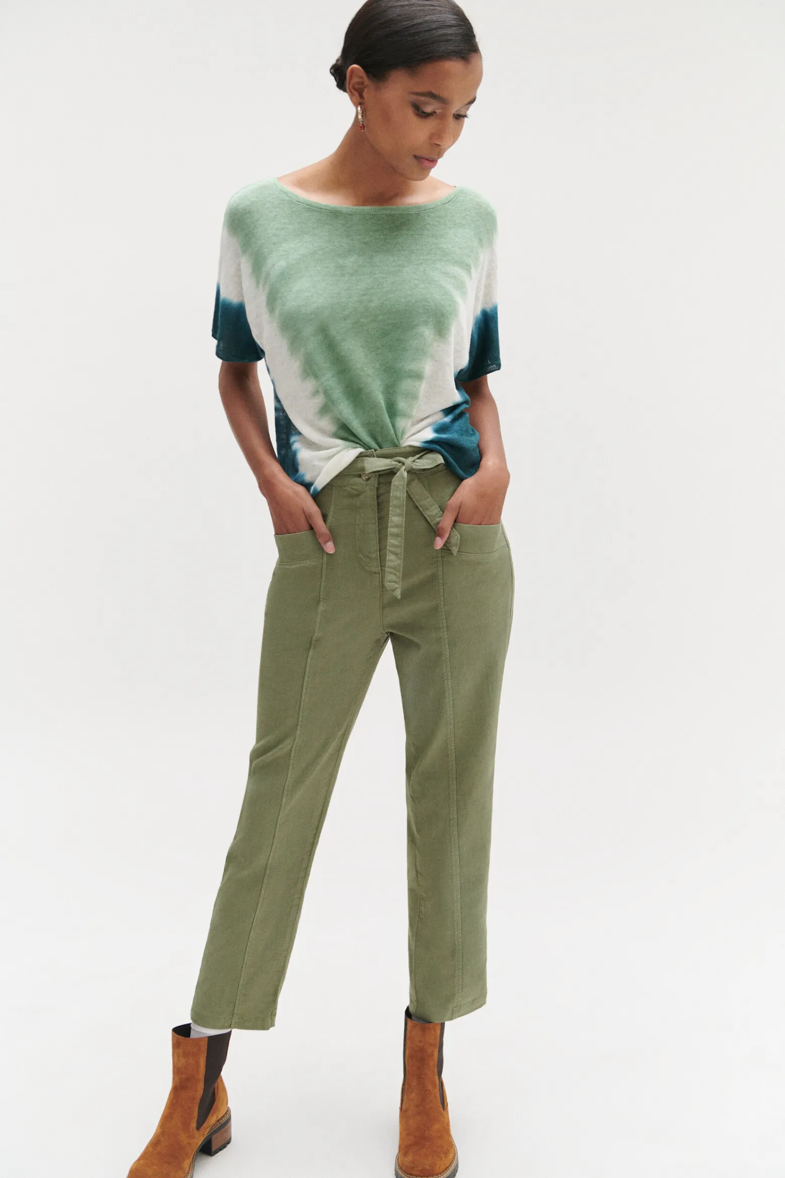 Pull Elio 100% Lin A Manches Courtes Femme*CAROLL Flash Sale