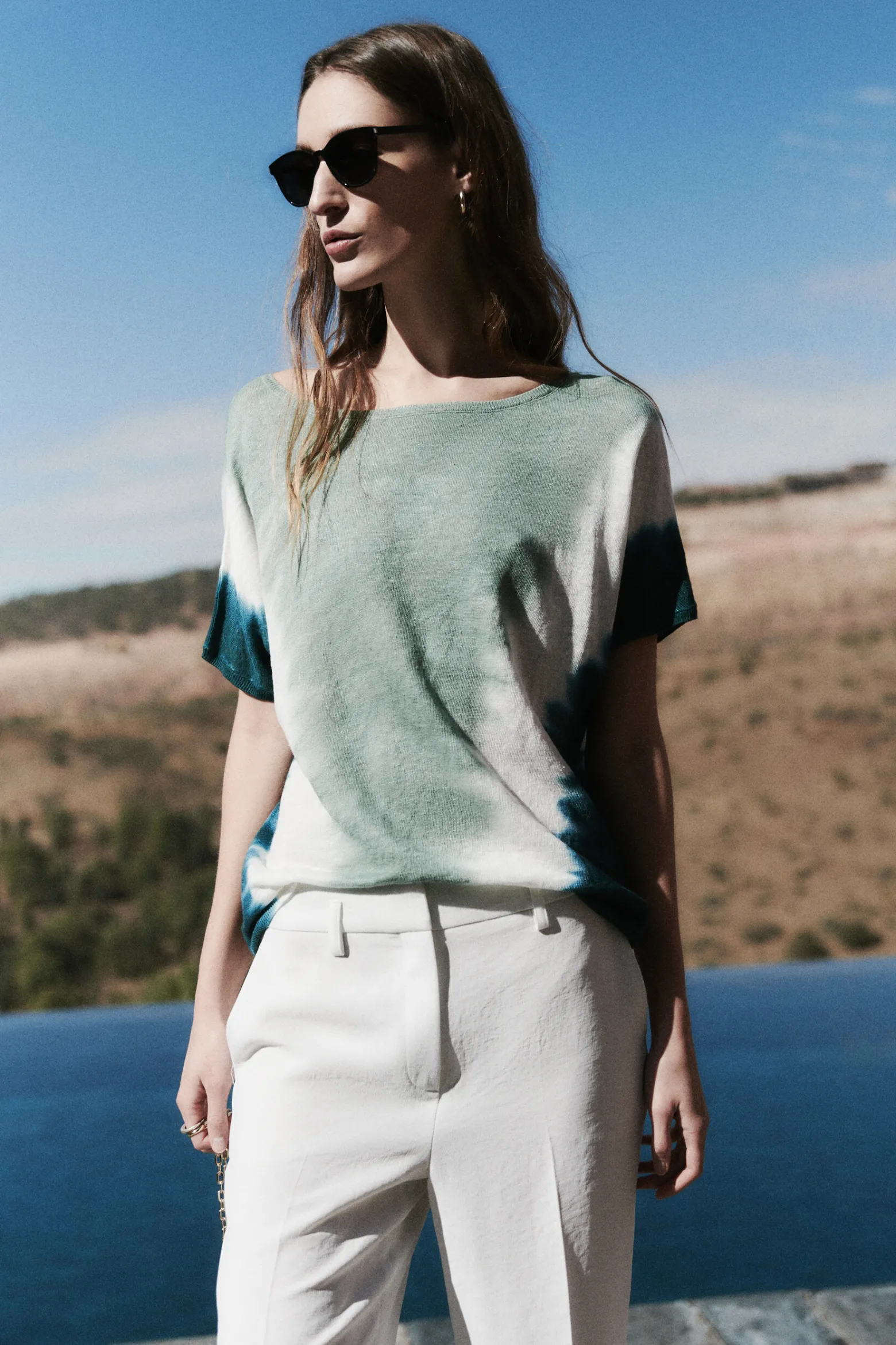 Pull Elio 100% Lin A Manches Courtes Femme*CAROLL Flash Sale