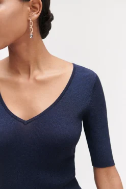 Pull Kate En Maille Cotelee Et Lurex Femme*CAROLL Cheap