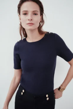 Pull Manolo A Manches Courtes Femme*CAROLL Online