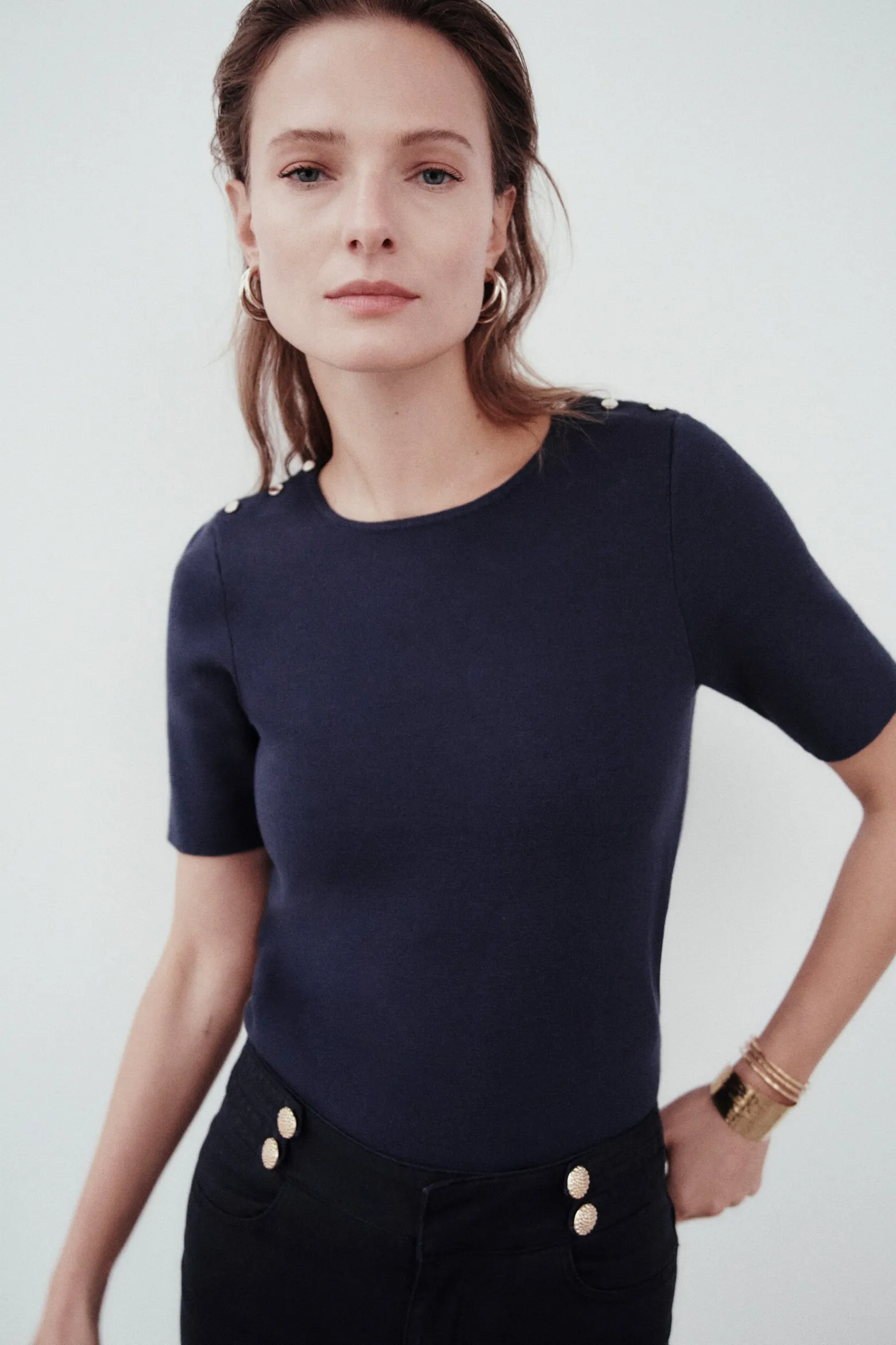 Pull Manolo A Manches Courtes Femme*CAROLL Online
