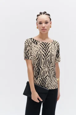 Pull Marty Print 100% Lin Femme*CAROLL Best
