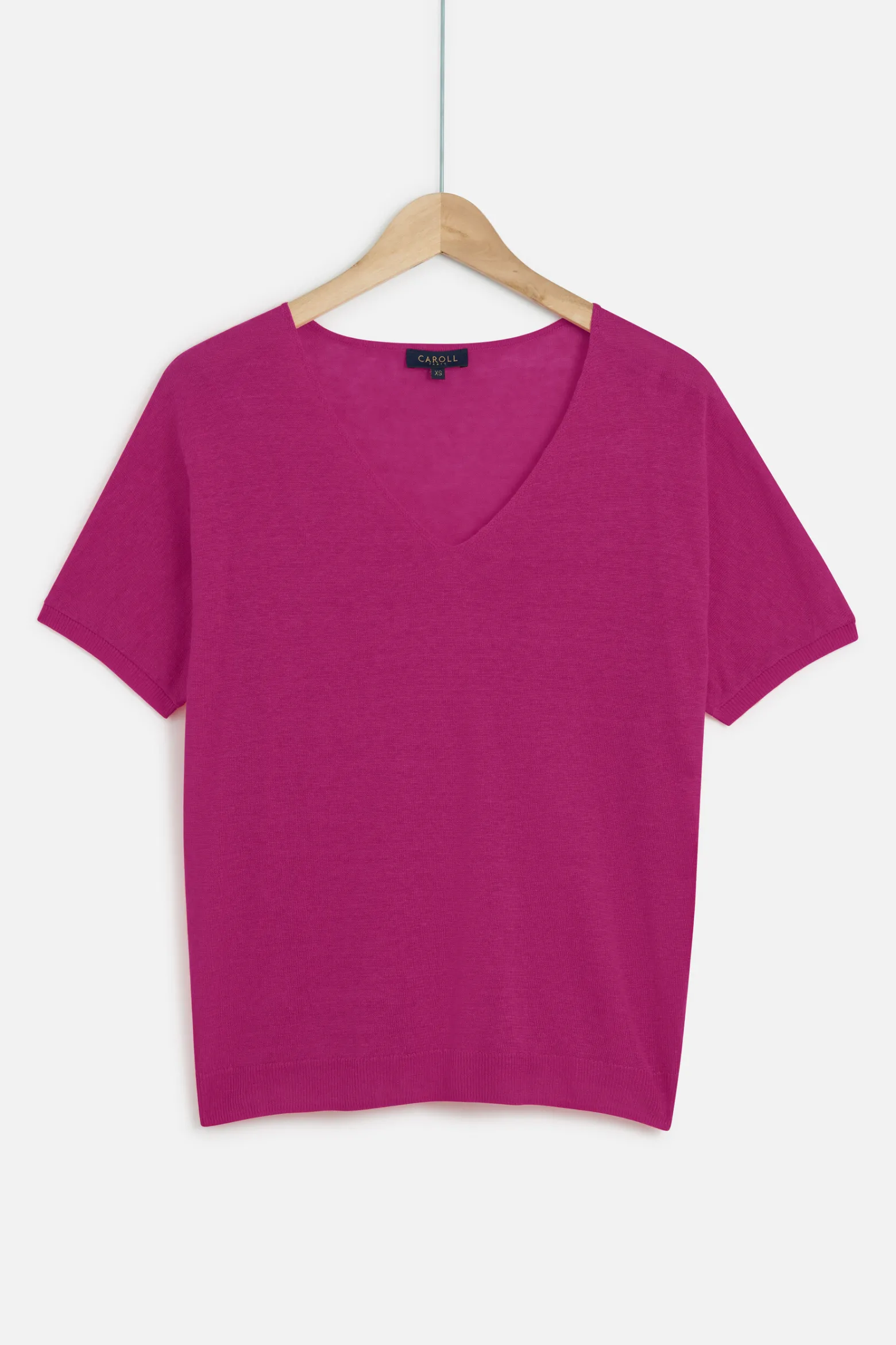 Pull Milane 100% Lin Violet Femme*CAROLL Outlet