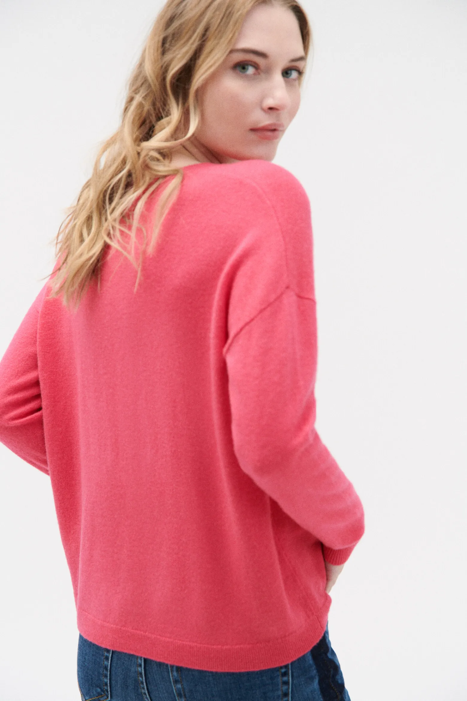 Pull Talia 100% Laine Rose Fushia Femme*CAROLL Online
