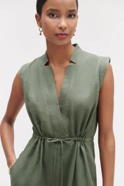 Robe Longue Amy 100% Lin Femme*CAROLL Cheap