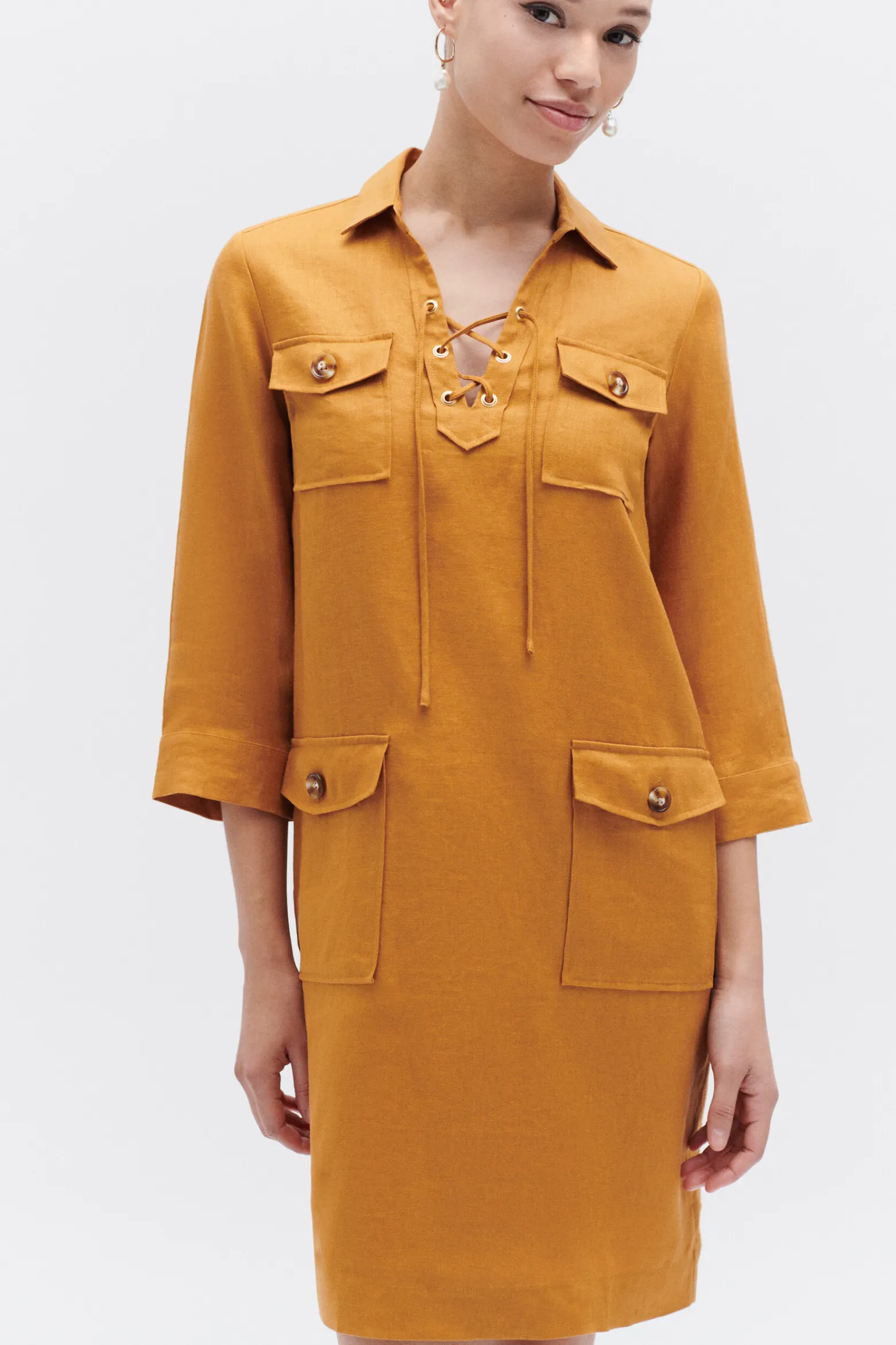 Robe Meyer 100% Lin Femme*CAROLL Hot