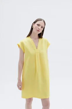 Robe Mirabelle 100% Lin Femme*CAROLL Clearance