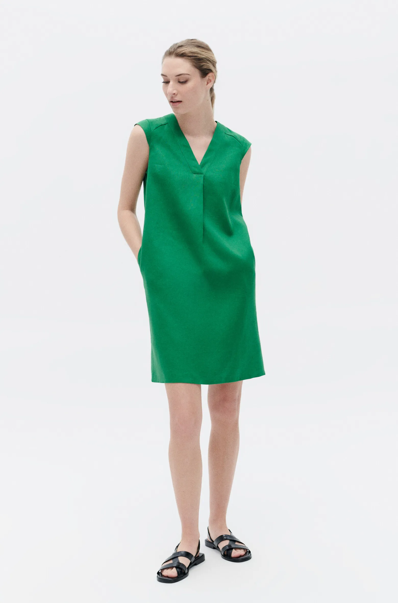 Robe Pamela 100% Lin Femme*CAROLL Cheap