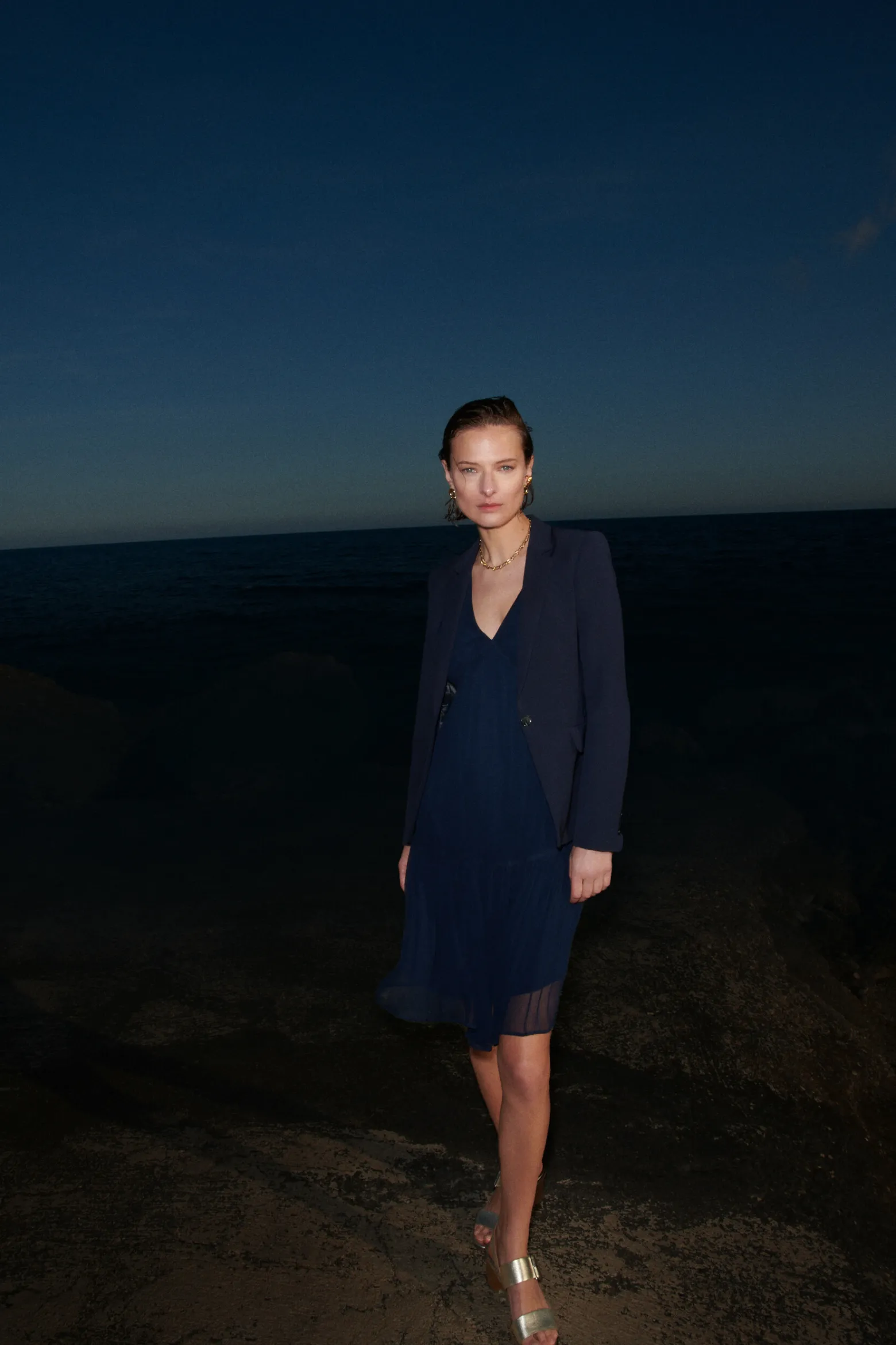 Robe Reliane Bleu Marine Femme*CAROLL Flash Sale