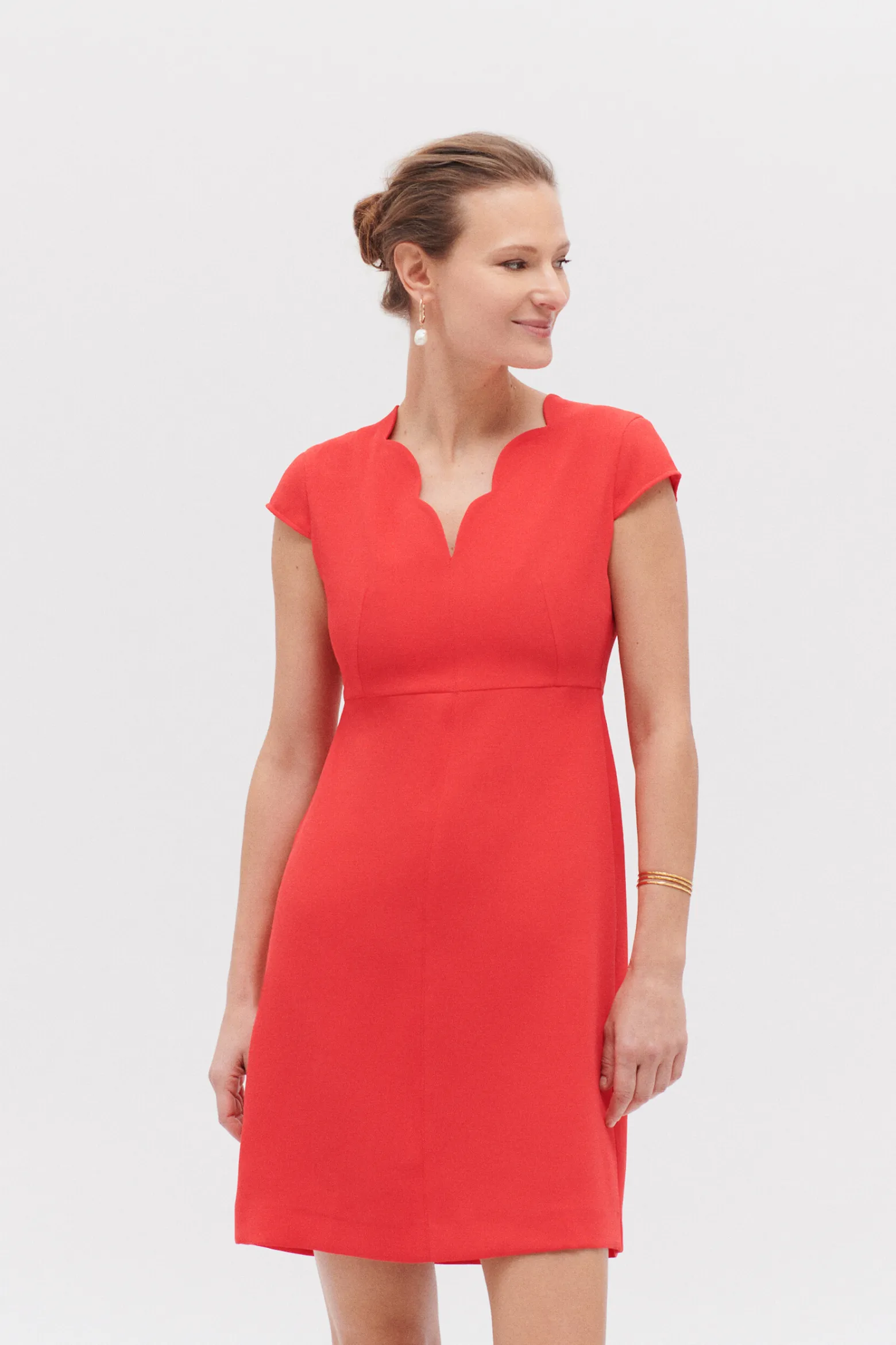 Robe Structuree Myra Rouge Femme*CAROLL Clearance