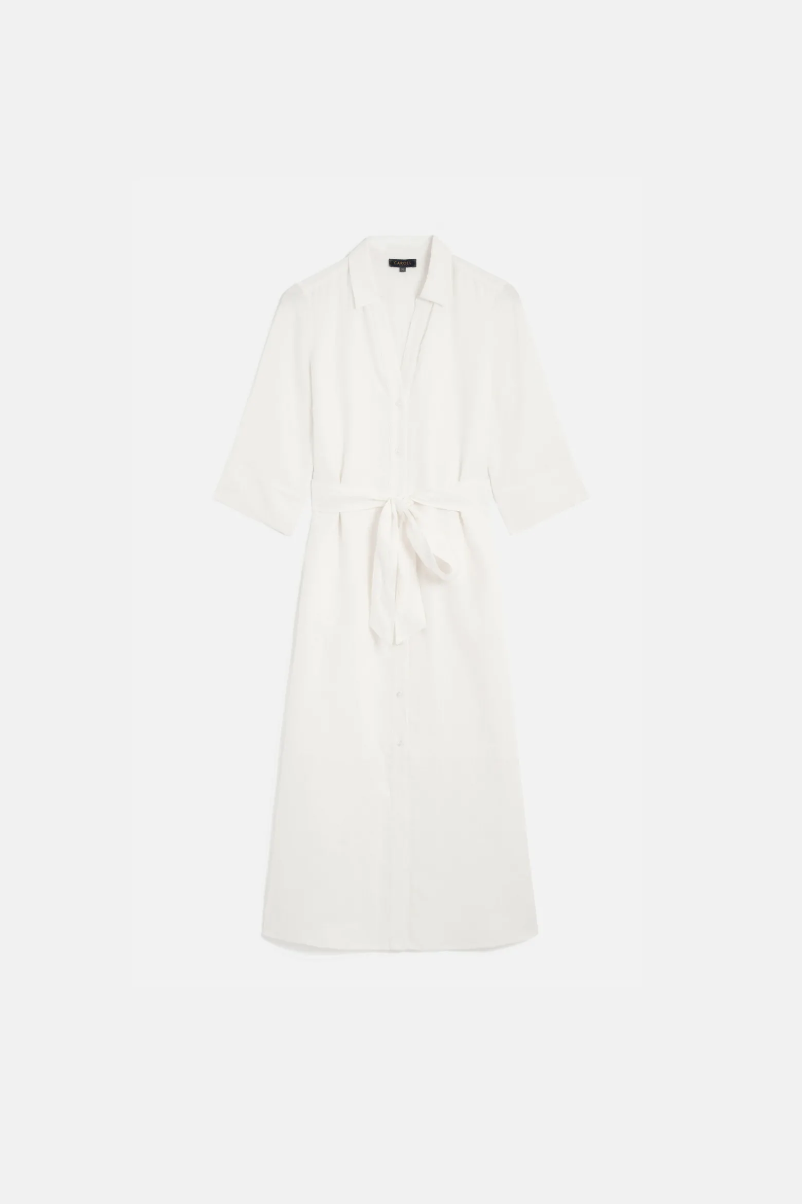Robe Yana 100% Lin Ivoire Femme*CAROLL Cheap