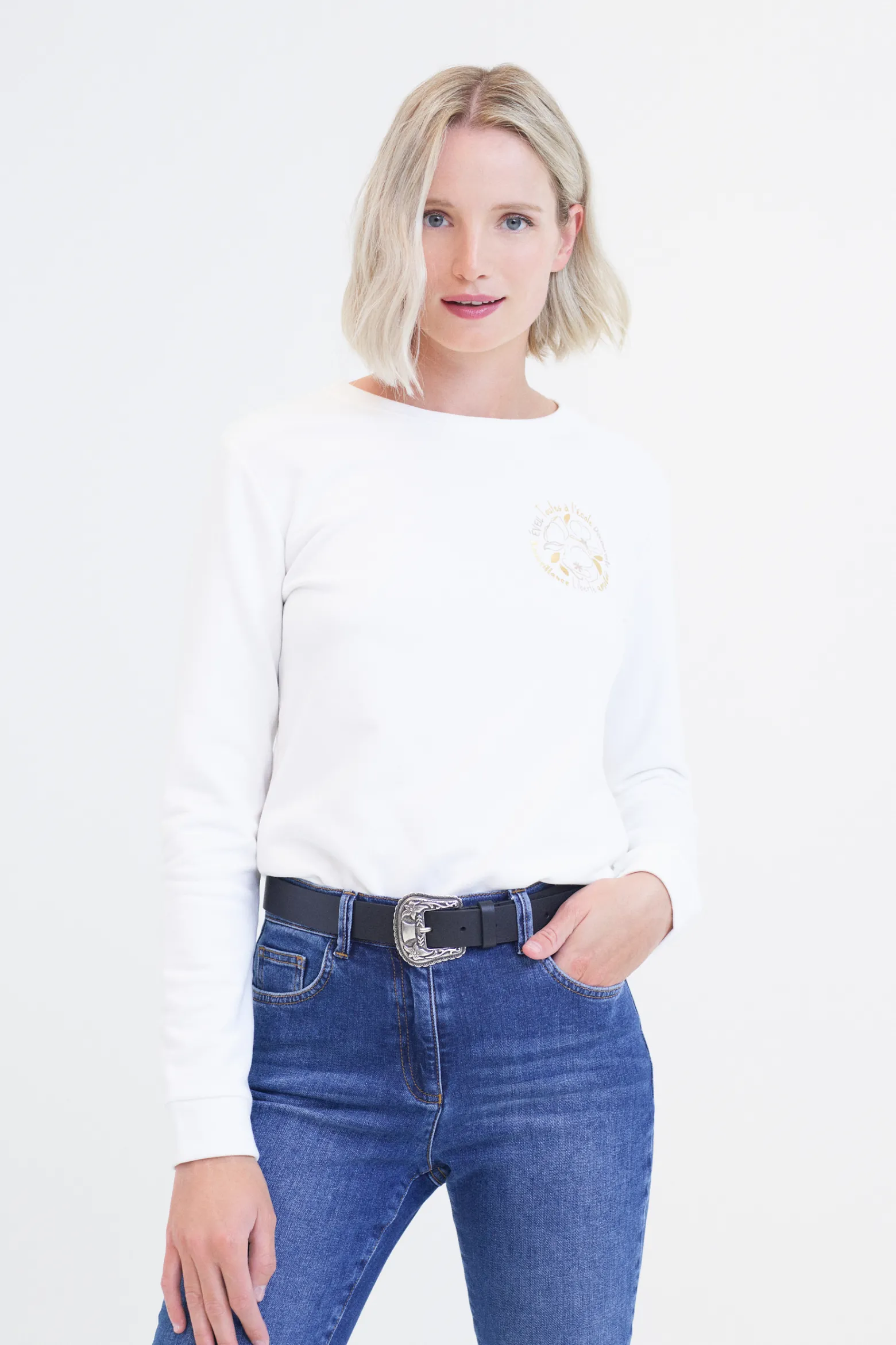 Sweat Jasmin Ivoire Femme*CAROLL Best Sale