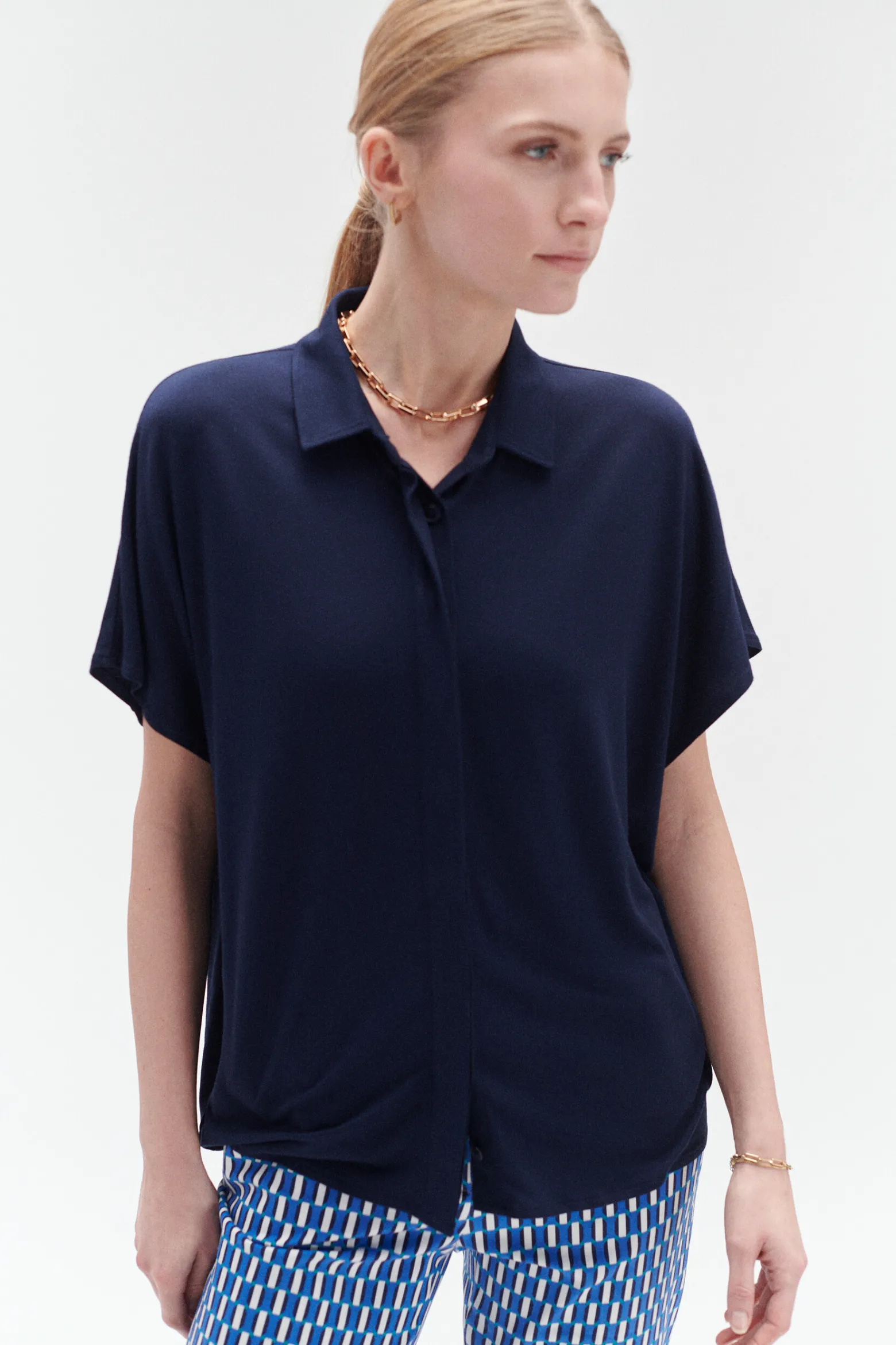 Tee-Shirt Isabella Bleu Marine Femme*CAROLL Online