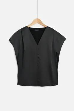 Top Victor Satine Noir Femme*CAROLL Cheap