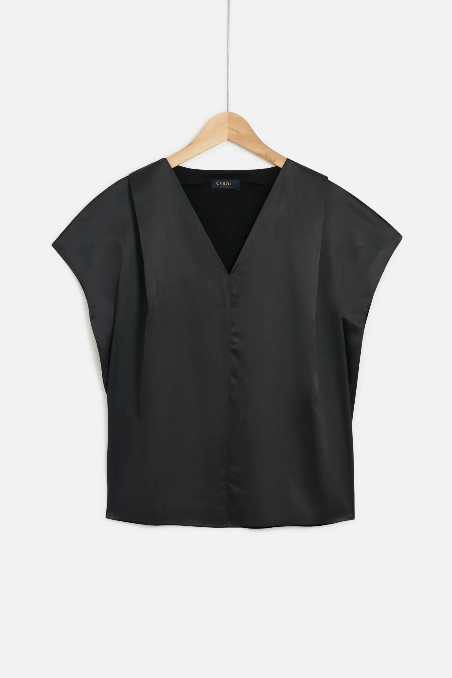 Top Victor Satine Noir Femme*CAROLL Cheap