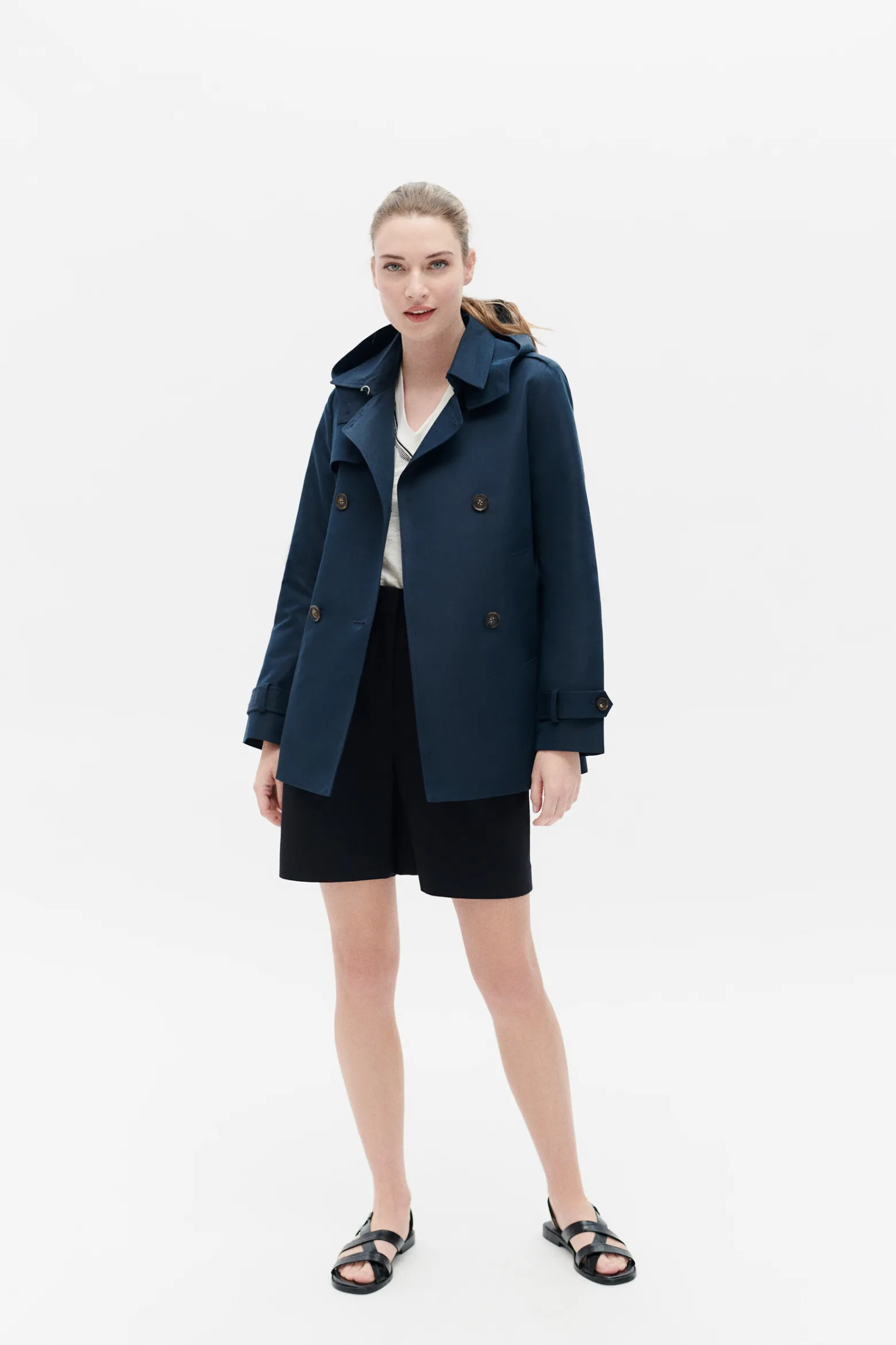 Trench Berlin B Bleu Marine Femme*CAROLL Best Sale