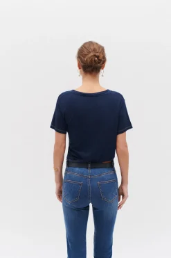 T-Shirt Anita Bleu Marine Femme*CAROLL Shop
