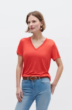 T-Shirt Anita Rouge Femme*CAROLL Flash Sale