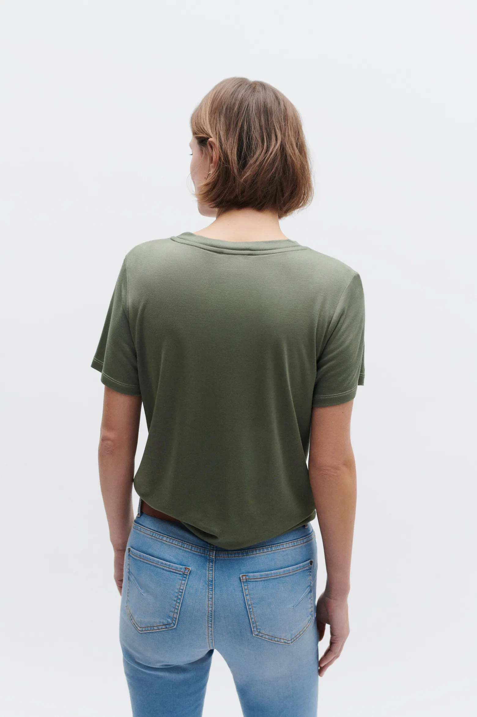 Tshirt Anna Vert Kaki Femme*CAROLL Shop