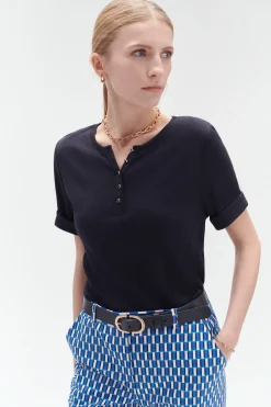 T-Shirt Boutonne Andrea Femme*CAROLL Best