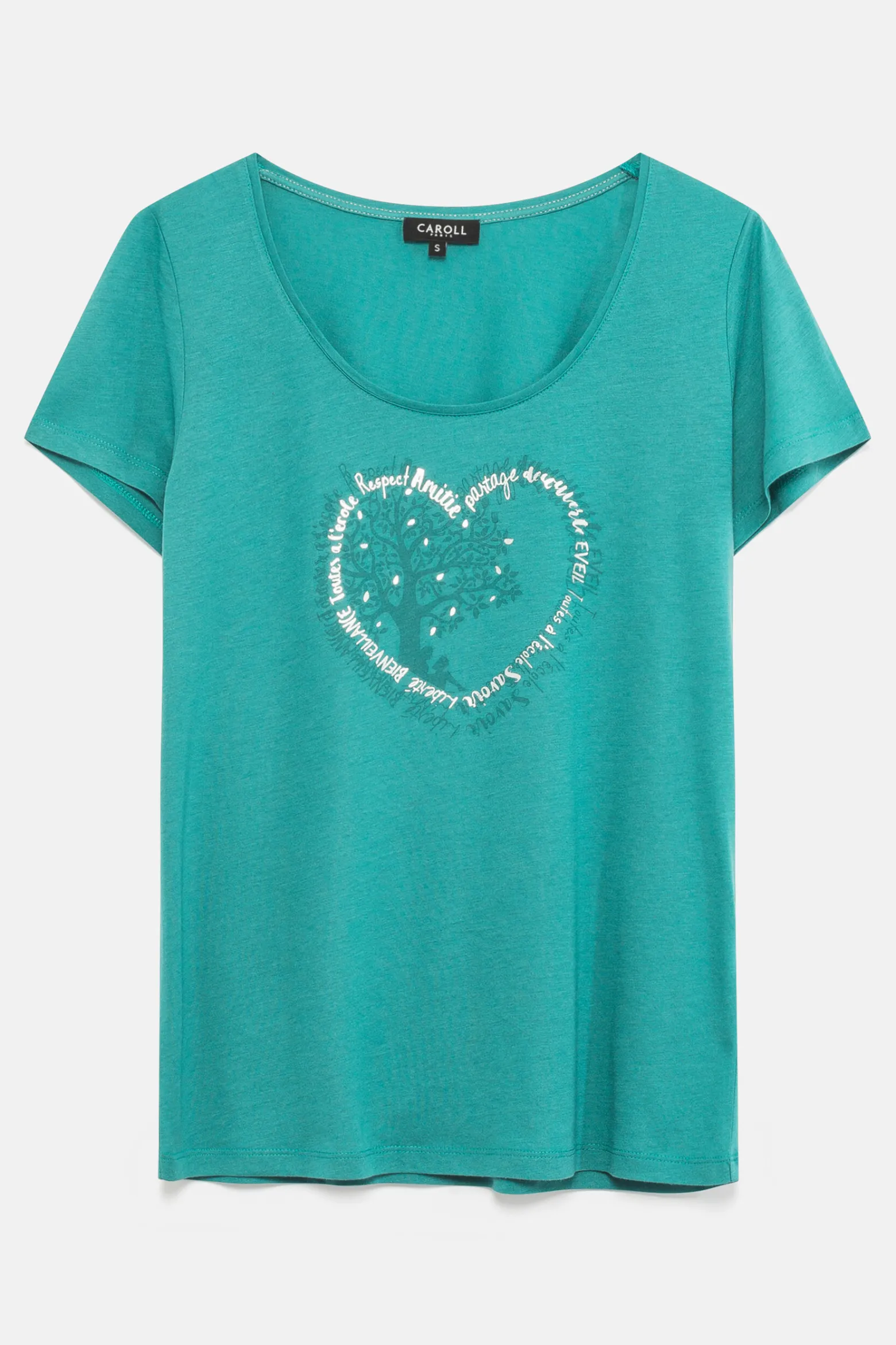 T-Shirt Janice Toutes A L'Ecole Bleu Turquoise Femme*CAROLL Hot