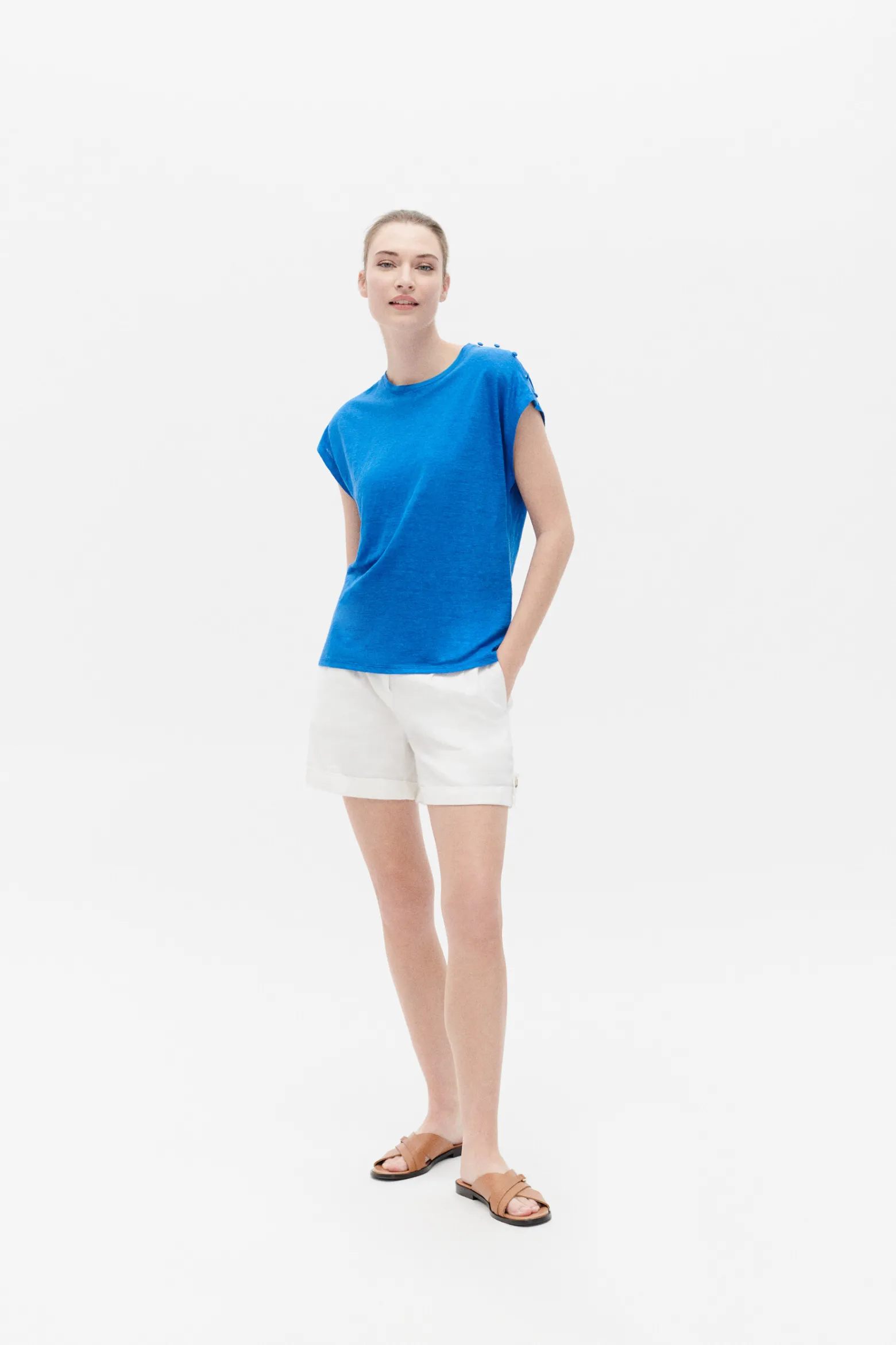 Tshirt Kate Bleu Electrique Femme*CAROLL Discount