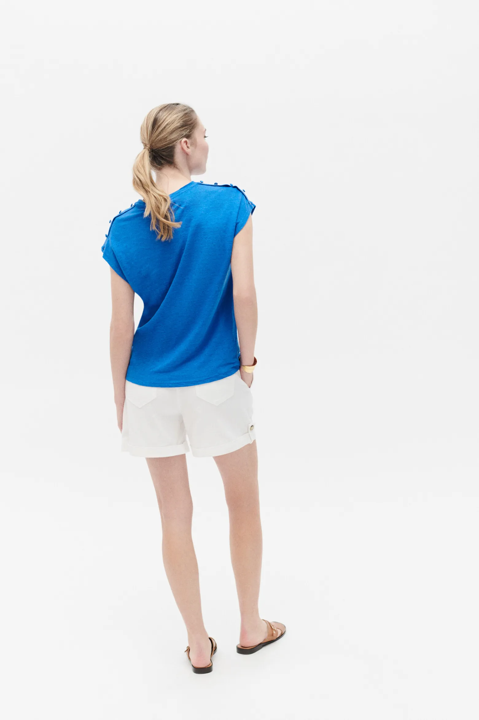 Tshirt Kate Bleu Electrique Femme*CAROLL Discount