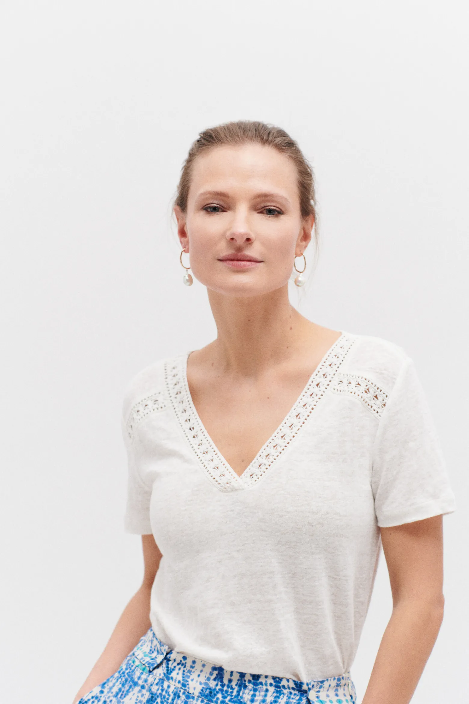 T-Shirt Lolita 100% Lin Femme*CAROLL Sale