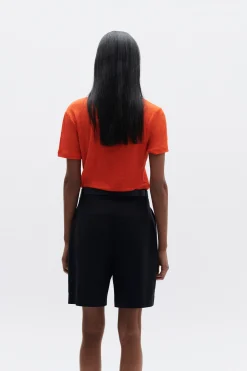 T-Shirt Lolita 100% Lin Orange Femme*CAROLL Online