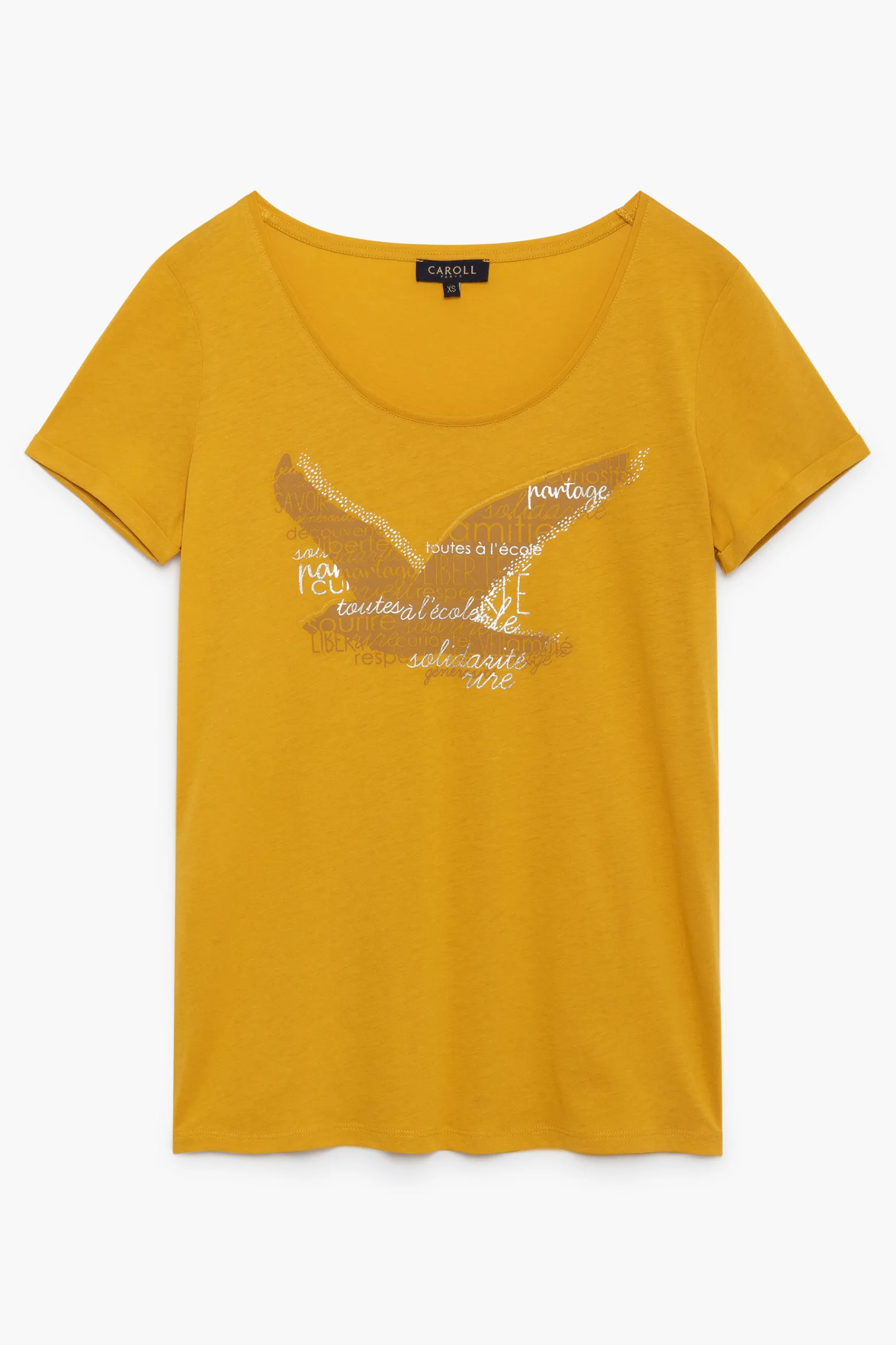 T-Shirt Maddy Jaune Femme*CAROLL Hot