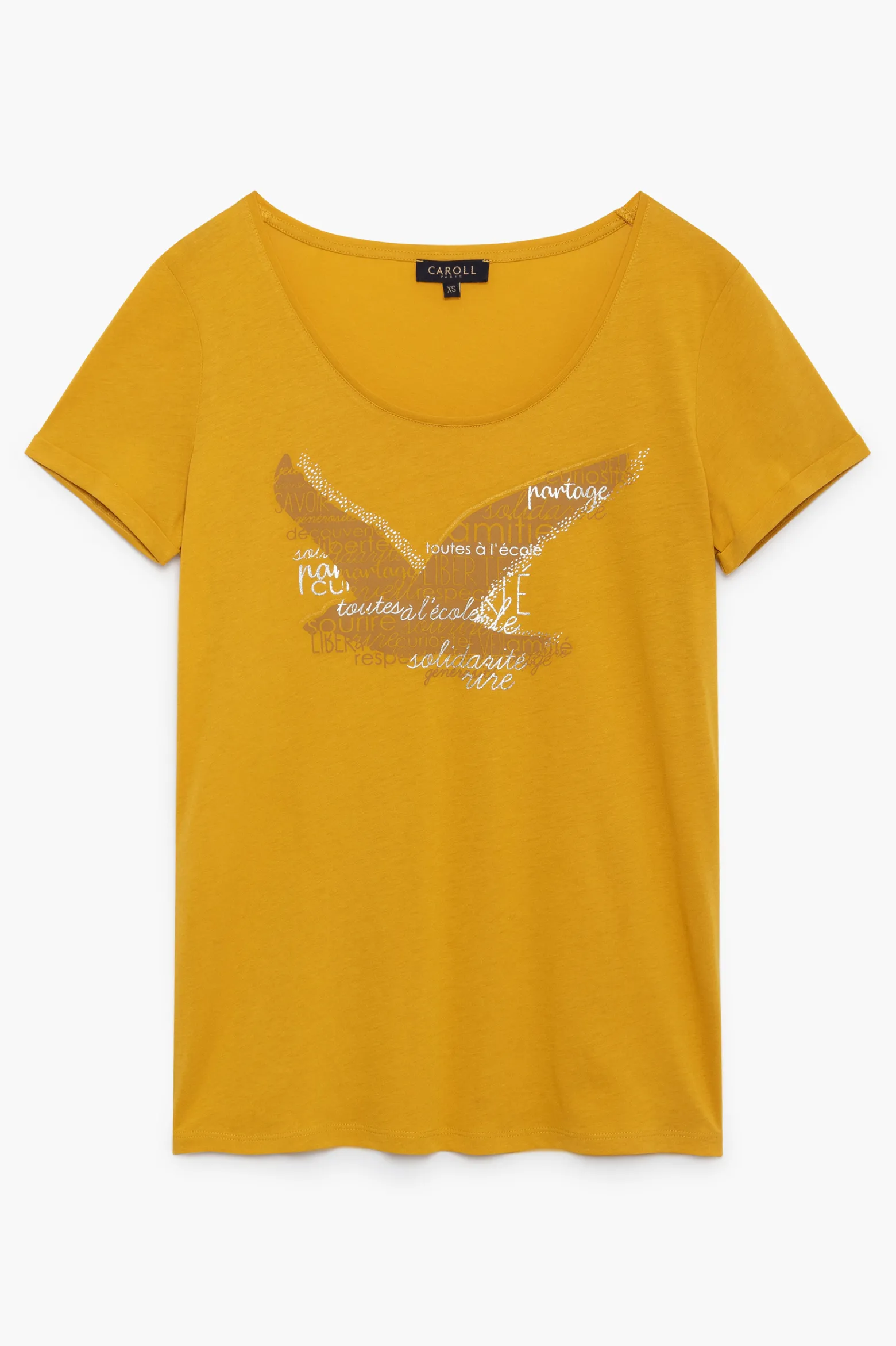 T-Shirt Maddy Jaune Femme*CAROLL Hot