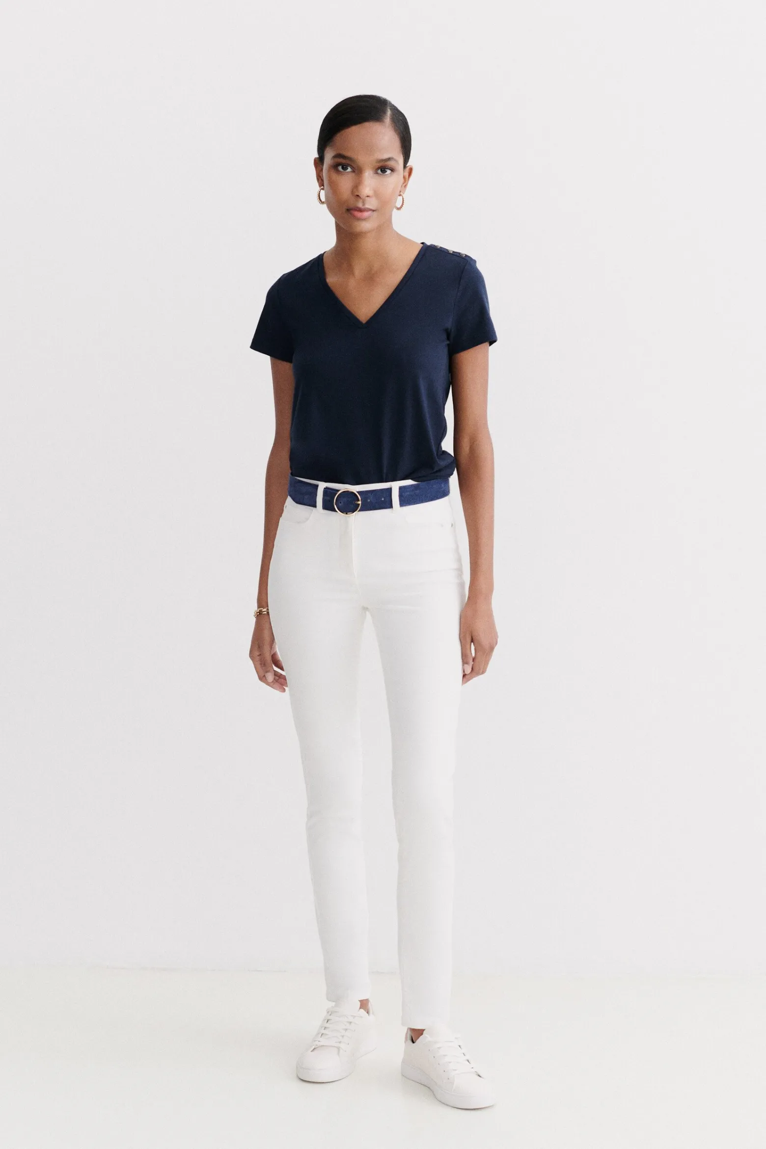 T-Shirt Manon Bleu Marine Femme*CAROLL Sale