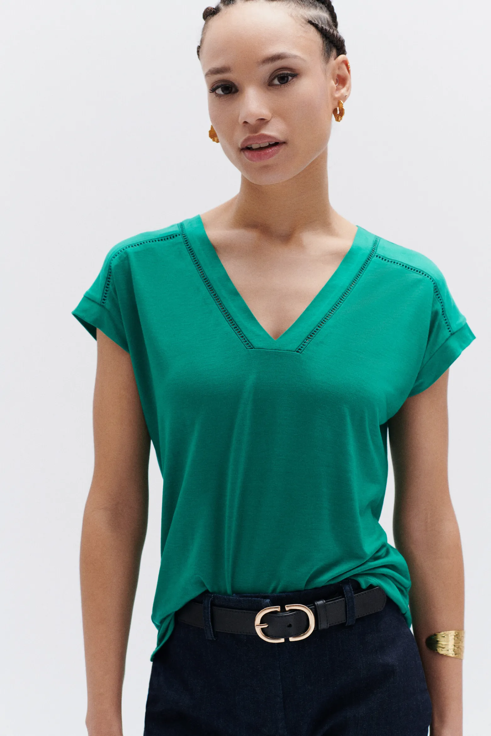 Tshirt Mariane Vert Emeraude Femme*CAROLL Online