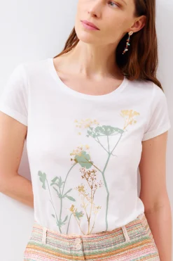 T-Shirt Maxine Ivoire Femme*CAROLL Cheap