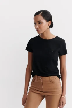 T-Shirt Ninon Noir Femme*CAROLL Discount