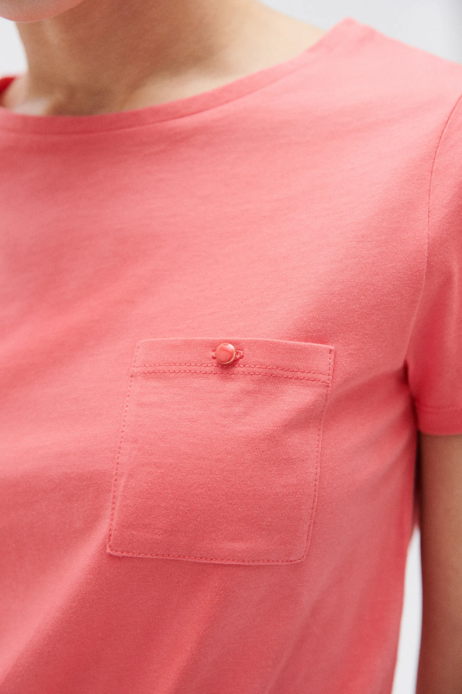 T-Shirt Ninon Rose Corail Femme*CAROLL Hot