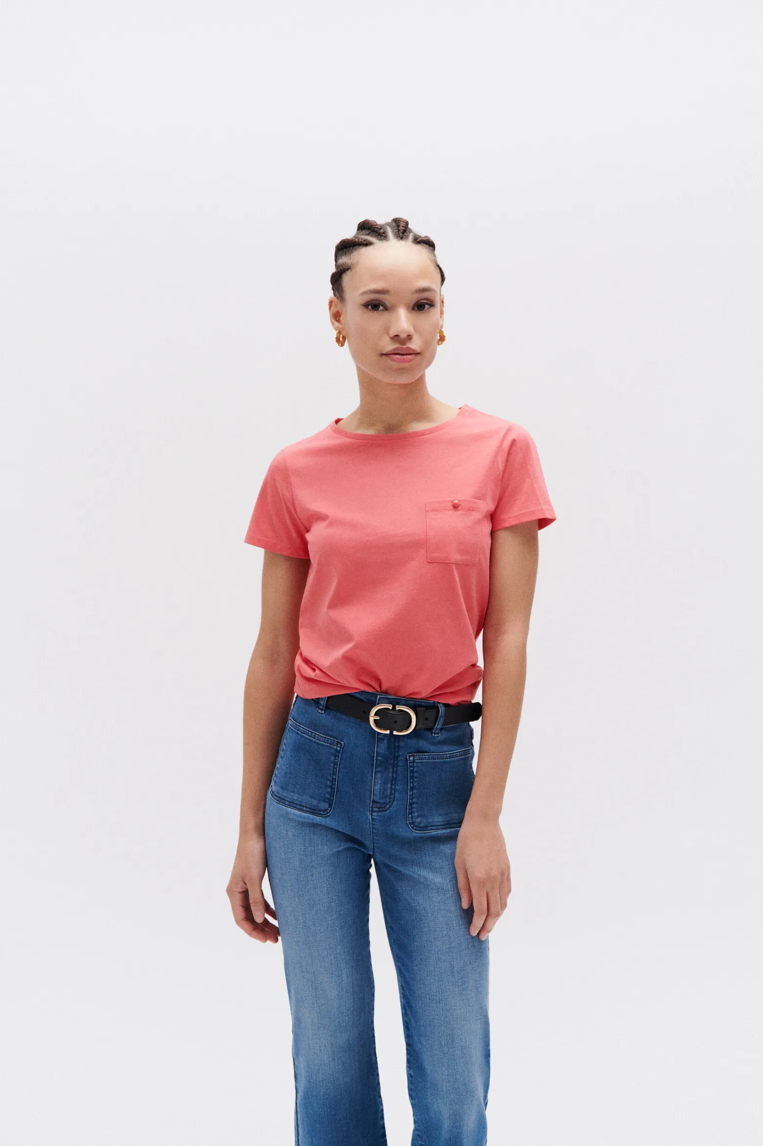 T-Shirt Ninon Rose Corail Femme*CAROLL Hot