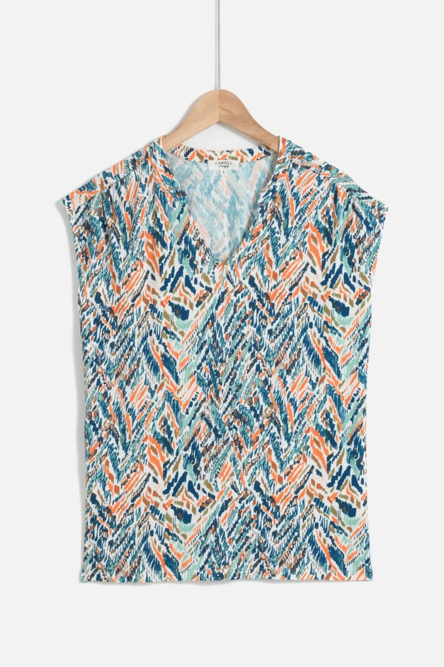 Tshirt Taele Vert Emeraude Femme*CAROLL Cheap